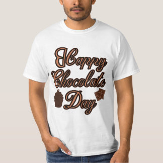 Happy Chocolate Day typography T - Shirt Design