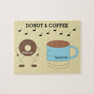 Happy Chocolate Mattierte Donut & Coffee Tasse: