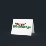 Happy Chrismukkah Feiertagskarte<br><div class="desc">Weihnachten Hanukkah für eine gemischte Religionsfamilie Christmukka</div>