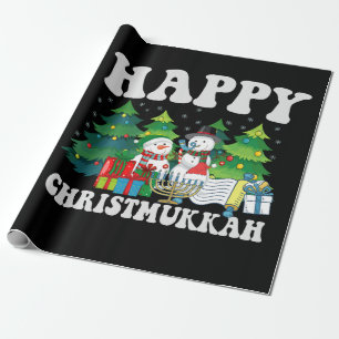 Happy Chrismukkah Funny Hanukkah Weihnachtsgeschen Geschenkpapier