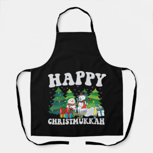 Happy Chrismukkah Funny Hanukkah Weihnachtsgeschen Schürze