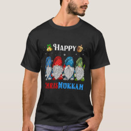 Happy Chrismukkah Gnomes Christmas Hanukkah T-Shirt