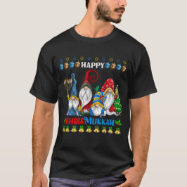 Happy Chrismukkah Gnomes Christmas Hanukkah T-Shirt
