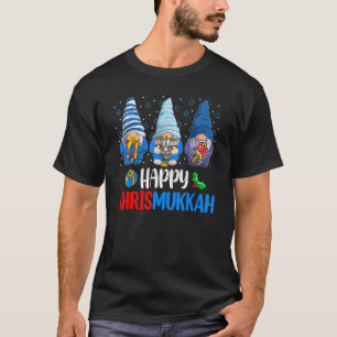 Happy Chrismukkah Gnomes Frohe Weihnachten und Glü T-Shirt