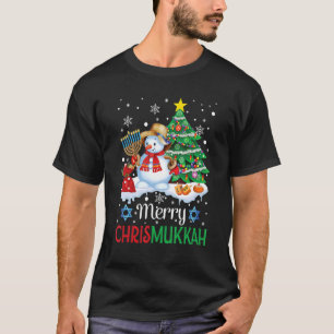 Happy Chrismukkah Hanukkah Weihnachten Jüdische We T-Shirt