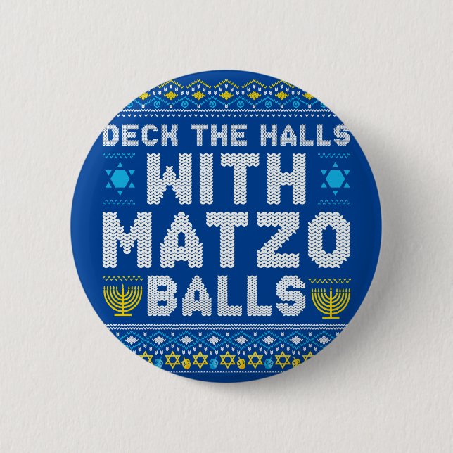 Happy Chrismukkah Jewish Christmas Hanukkah Button (Vorderseite)