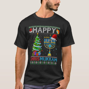 Happy Chrismukkah jüdische Weihnachten Hanukkah Ch T-Shirt