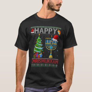 Happy Chrismukkah jüdische Weihnachten Hanukkah Ch T-Shirt