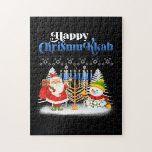 Happy Chrismukkah Jüdische Weihnachtszeit Hanukkah