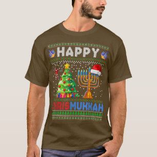 Happy Chrismukkah Jüdischer Feiertag Weihnachten T-Shirt