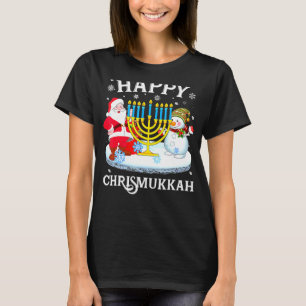 Happy Chrismukkah Xmas Hanukkah Weihnachten Jewis T-Shirt
