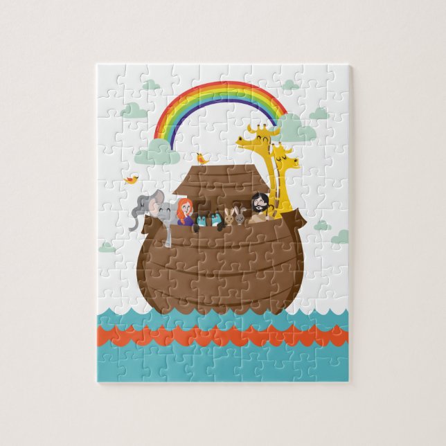 Happy Christian Kids Puzzle Bible Story Noah’s Ark (Vertikal)