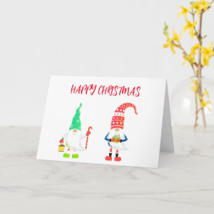 HAPPY CHRISTMAS/BEST NEW YEAR YET GNOMES CARD KARTE