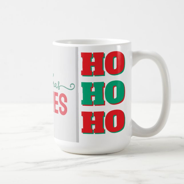 happy christmas festive mug-holiday gift 2025 kaffeetasse (Rechts)