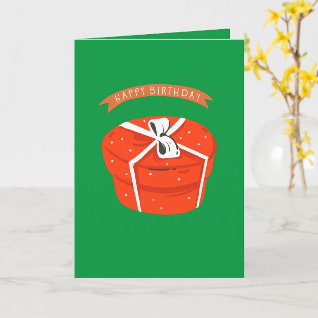 Happy Christmas Geburtstagskarte Karte (Gelbe Blume)