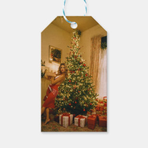 HAPPY CHRISTMAS GIFT TAG GESCHENKANHÄNGER