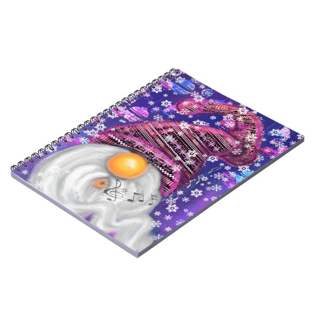 Happy Christmas Gnome Notebook Geschenk Notizblock (Linke Seite)
