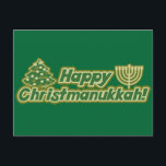 Happy Christmas hanukkah Kwanzaa Feiertagspostkarte<br><div class="desc">Happy Christmas hanukkah Kwanzaa</div>