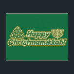 Happy Christmas hanukkah Kwanzaa Feiertagspostkarte<br><div class="desc">Happy Christmas hanukkah Kwanzaa</div>