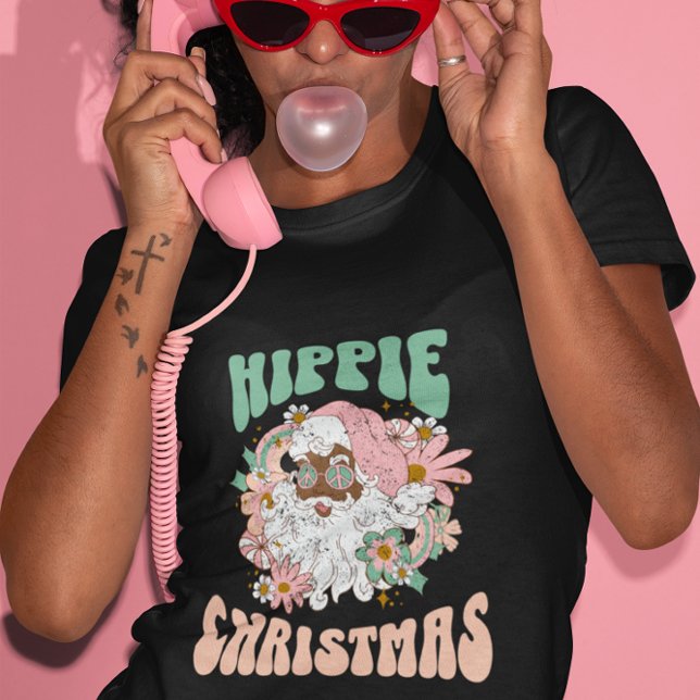 Happy Christmas Hippie Weihnachten T - Shirt (Von Creator hochgeladen)