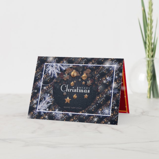 Happy Christmas Holiday Best Popular Geschenk Karte (Vorderseite)