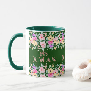 Happy Christmas Holiday Elegant Tasse