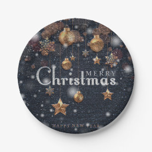 Happy Christmas Party Time Design Pappteller