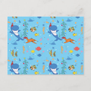 Happy Christmas Shark Postkarte