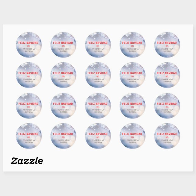Happy Christmas sticker - feliz Navidad (espagnol) (Feuille)