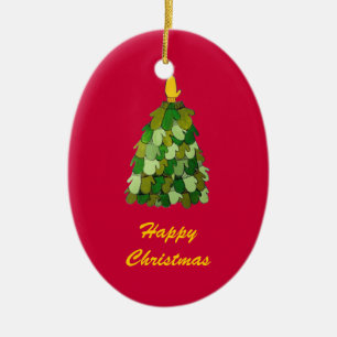 Happy Christmas Tree Ornament