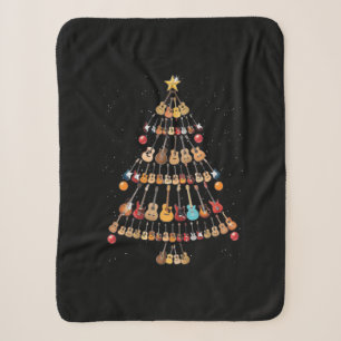 Happy Christmas Ukulele Instrument Weihnachtsbaum Sherpadecke