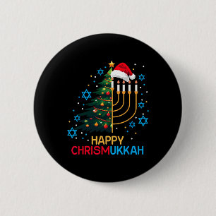 Happy Christmukkah Merry Christmas Hanukkah jüdisc Button