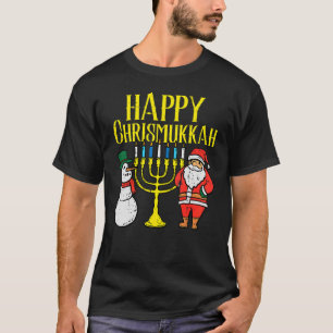 Happy Christmukkah Weihnachten Hanukkah Pajamas Ch T-Shirt