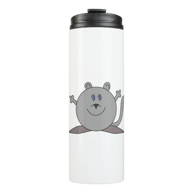 Happy Chubby Mouse Thermosbecher (Vorderseite)