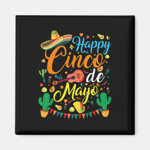 Happy Cinco De Mayo Fiesta Mexikanisches Party 5 D Magnet