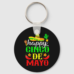 Happy Cinco De Mayo Fiesta Mexikanisches Party 5 D Schlüsselanhänger