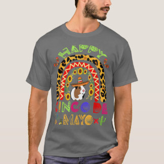 Happy Cinco de Mayo Funny Guinea Schweinchen mit S T-Shirt