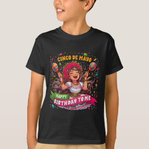 Happy Cinco de Mayo Geburtstag zu mir Mexikanische T-Shirt