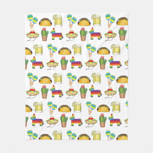 Happy Cinco de Mayo Mexican Fiesta Celebration Fleecedecke (Vorderseite)