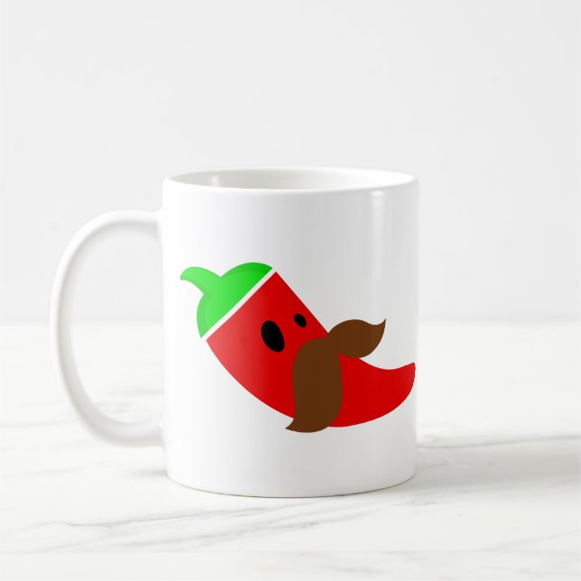happy cinco de mayo mustache pepper funny kaffeetasse (Links)