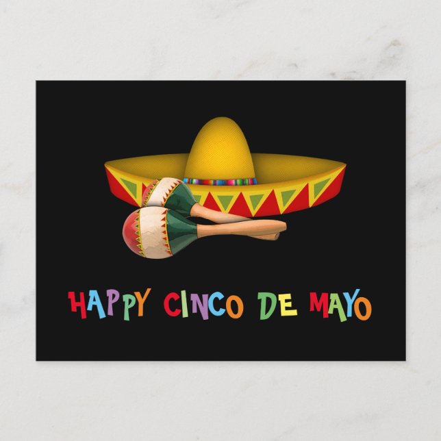 Happy Cinco de Mayo Postkarte (Vorderseite)