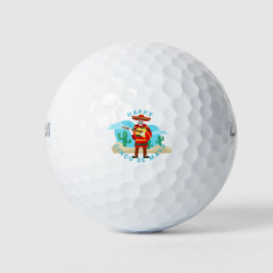 Happy cinco de mayo skeletts golfball