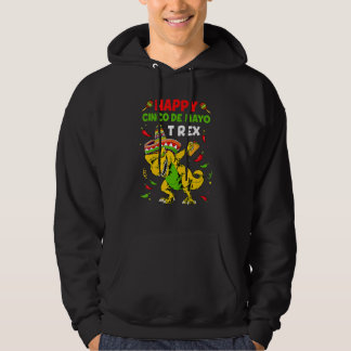 Happy Cinco De Mayo T Rex Dinosaur Taco Fiesta Par Hoodie