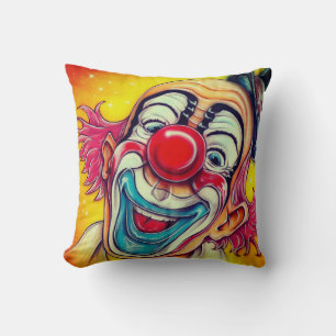 Happy Circus Clown Kissen