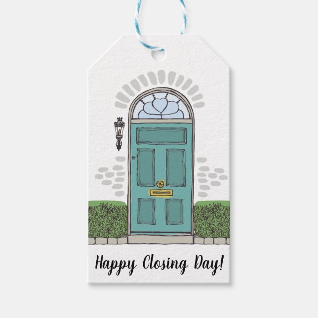 Happy Closing Day Real Anwesen Geschenkanhänger (Vorderseite)