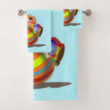 Happy Clown Bath Handtuch Set - individuell einste