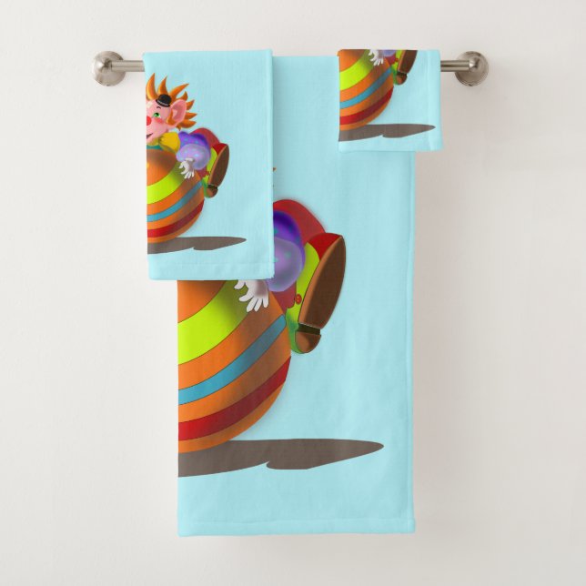 Happy Clown Bath Handtuch Set - individuell einste (Insitu)