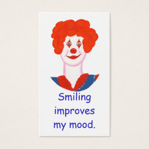 Happy Clown Face, Sourire améliore mon humeur cart