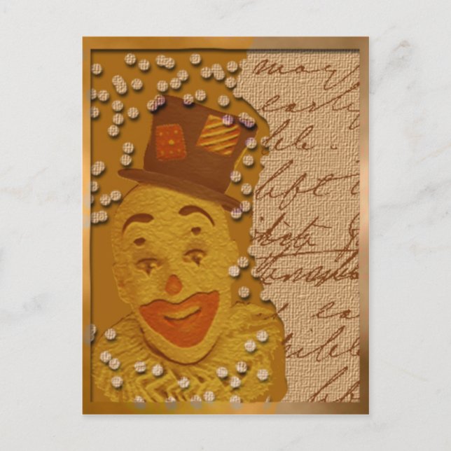 Happy Clown Postkarte (Vorderseite)
