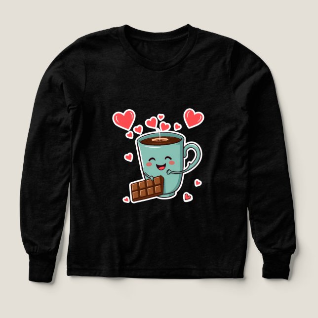 Happy Coffee & Chocolate – Cute Valentine (Design Vorderseite)